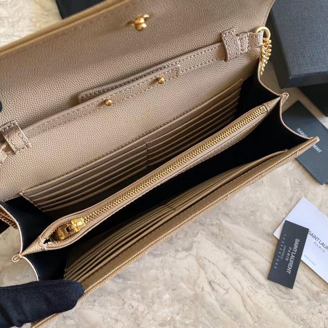 Saint Laurent Leather Shoulder Bag(22-14-4cm) - FashionPlug