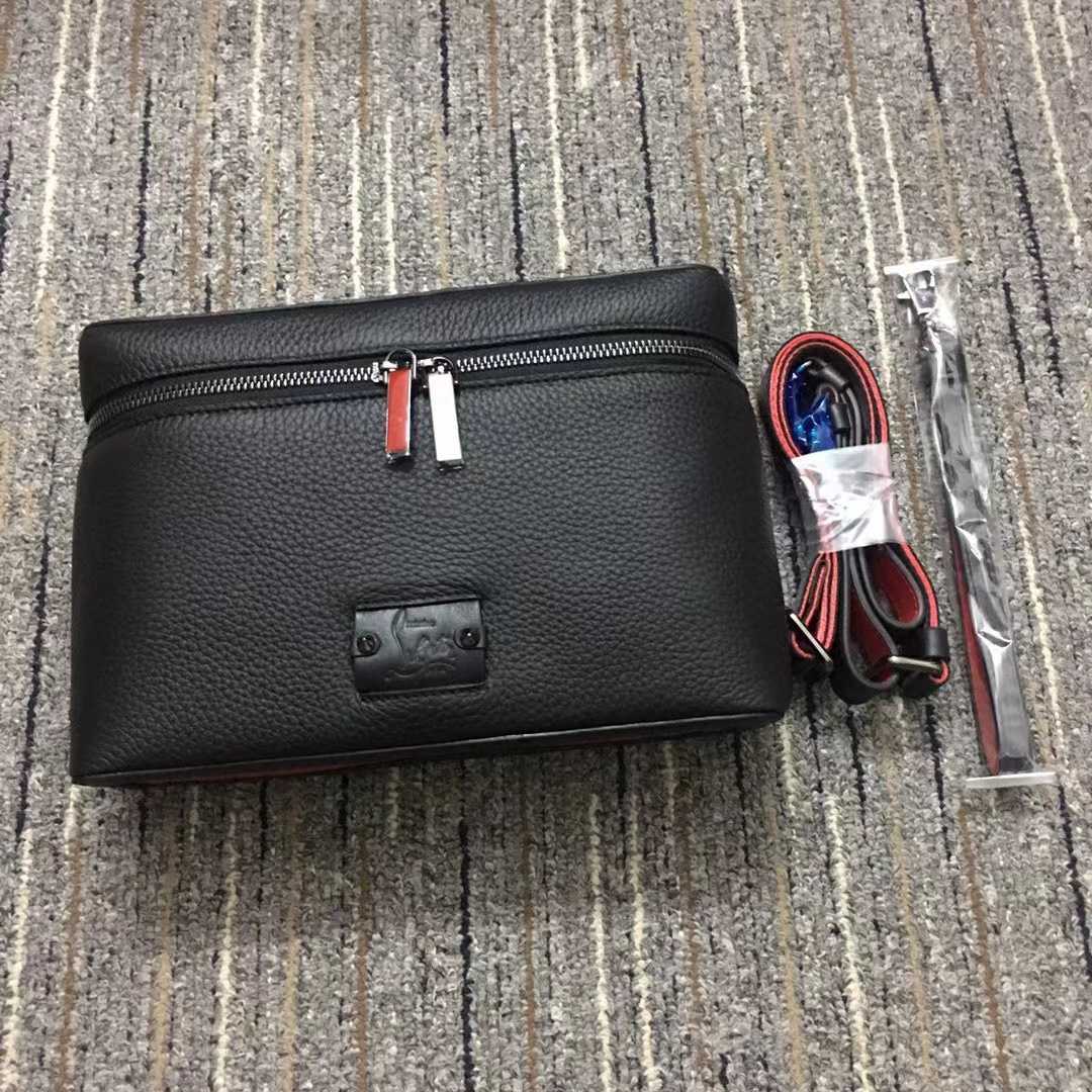 Christian Louboutin Kypipouch Small Pouch - Calf Leather - Black - FashionPlug
