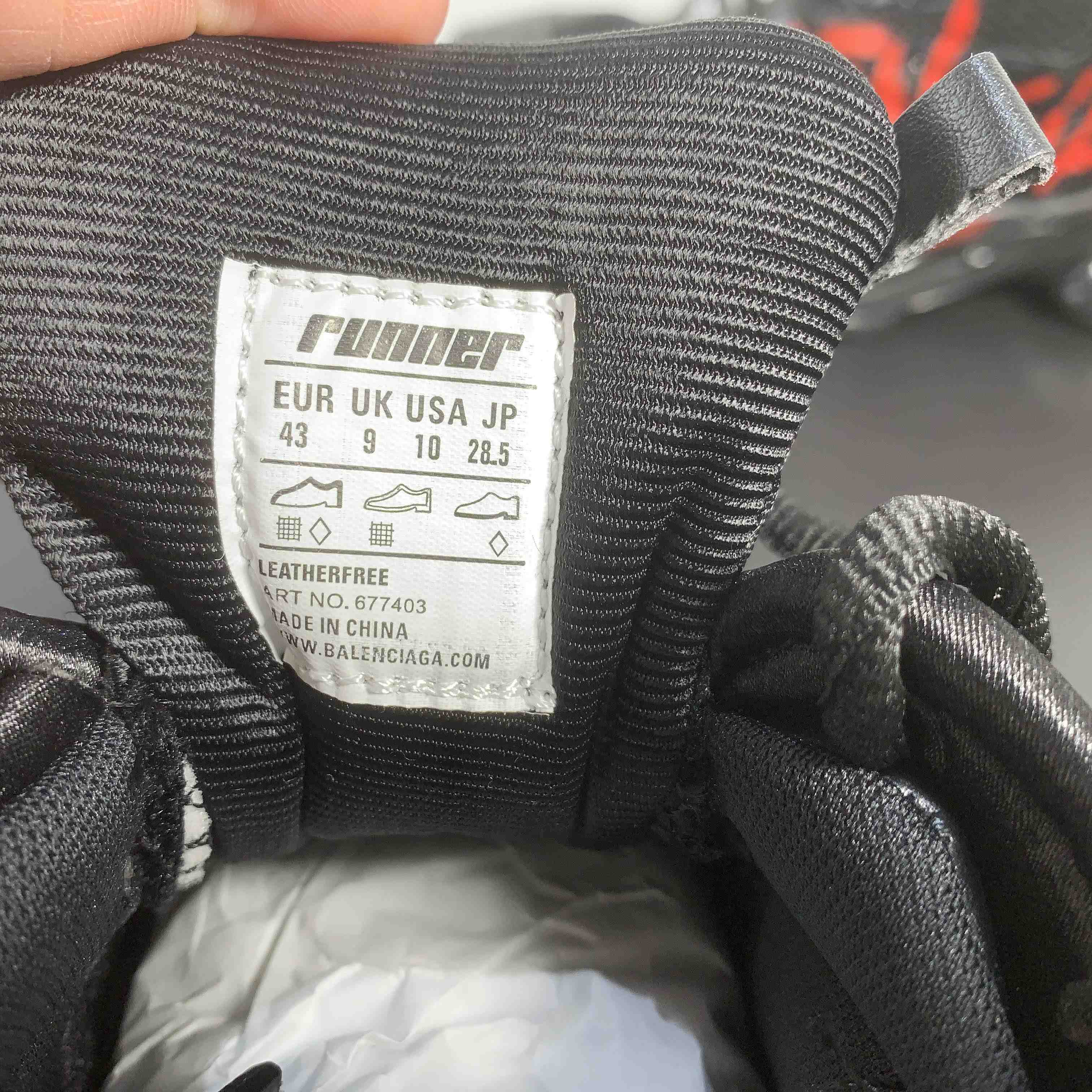 Balenciaga Runner Graffiti Sneaker In Black - FashionPlug