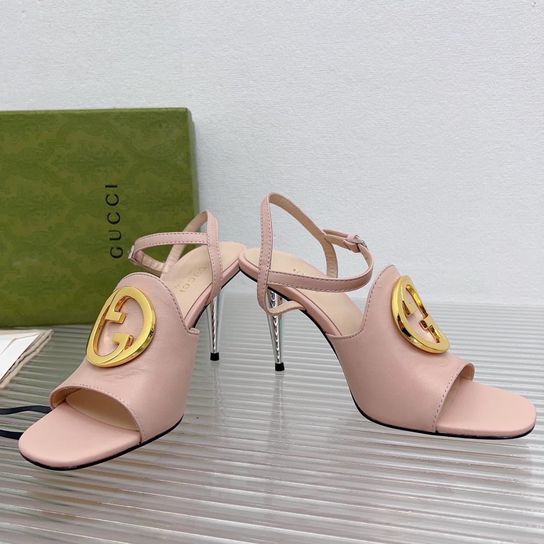 Gucci Blondie Heeled Sandal - FashionPlug