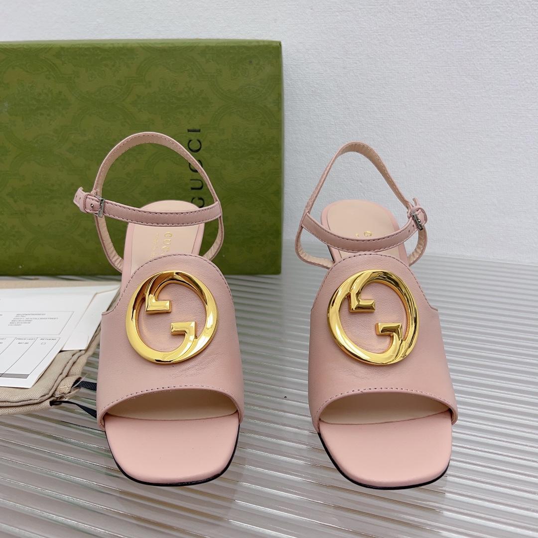 Gucci Blondie Heeled Sandal - FashionPlug