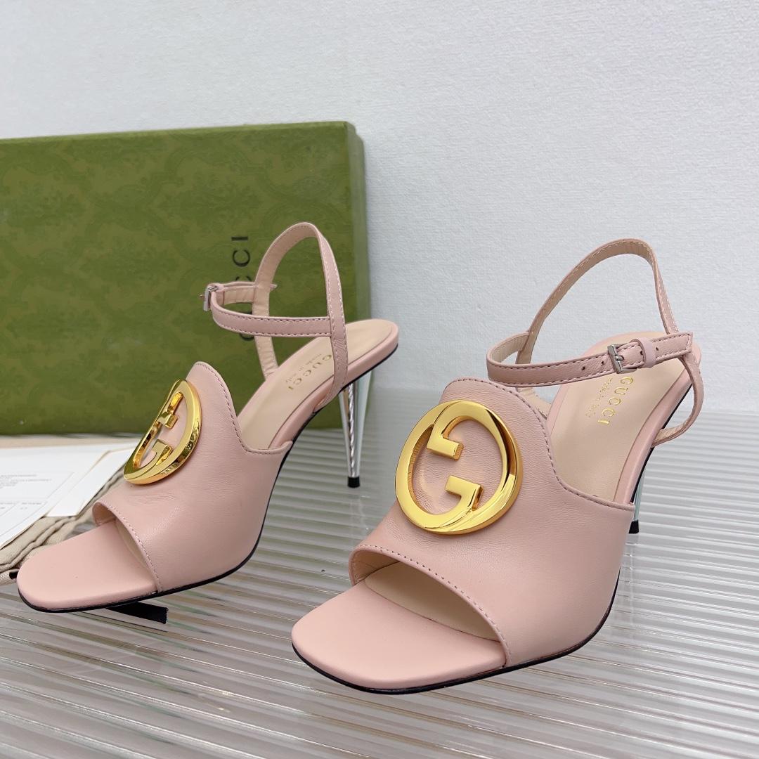 Gucci Blondie Heeled Sandal - FashionPlug