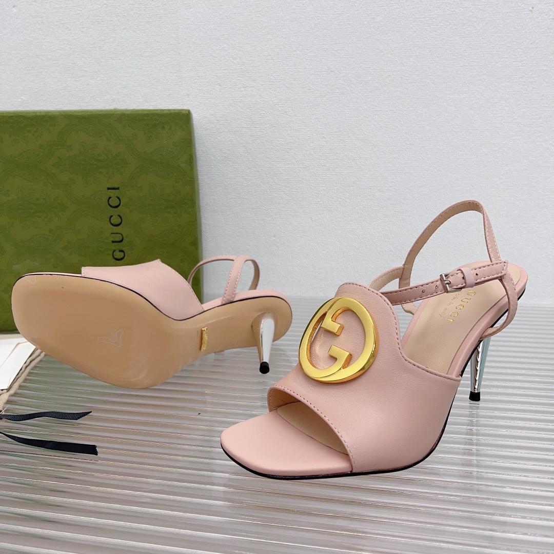 Gucci Blondie Heeled Sandal - FashionPlug