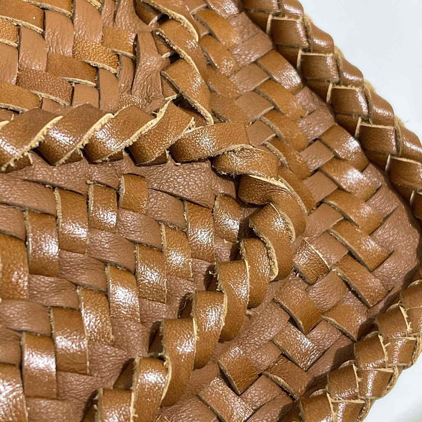 Loewe Women's Brown Puzzle Woven Small Bag(24*16.5*10cm) - FashionPlug