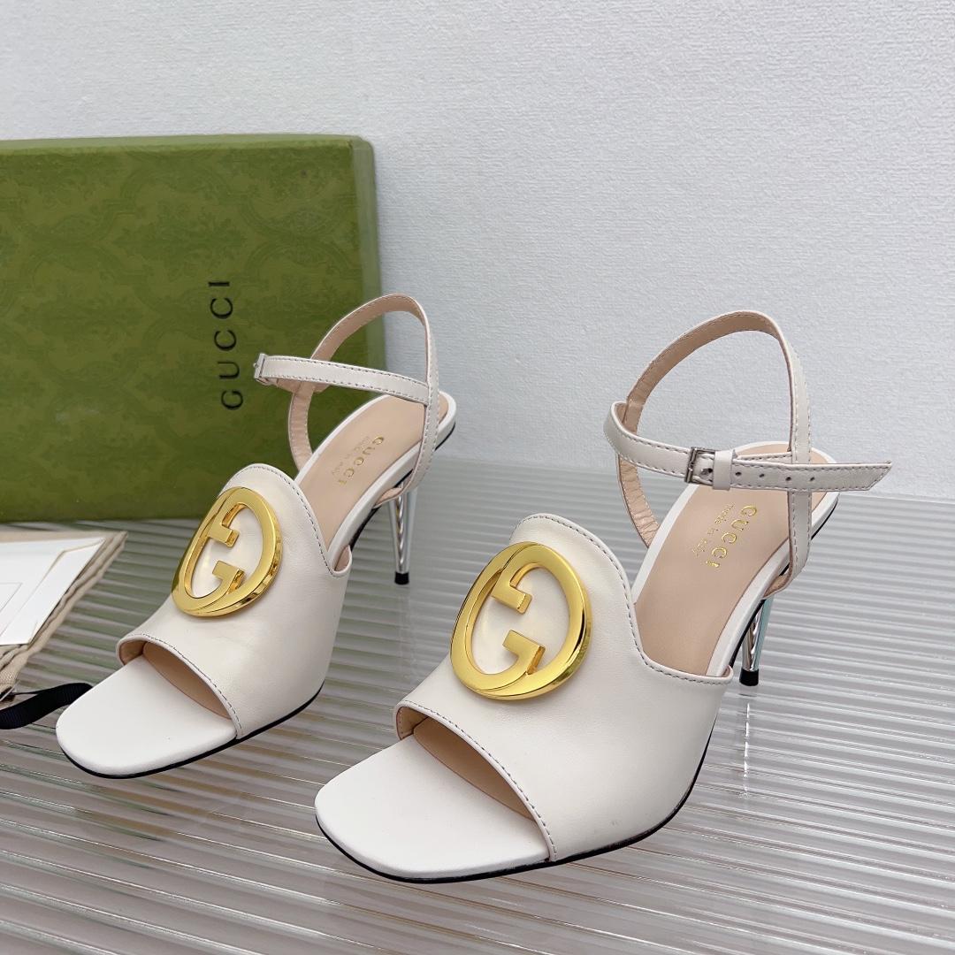 Gucci Blondie Heeled Sandal - FashionPlug