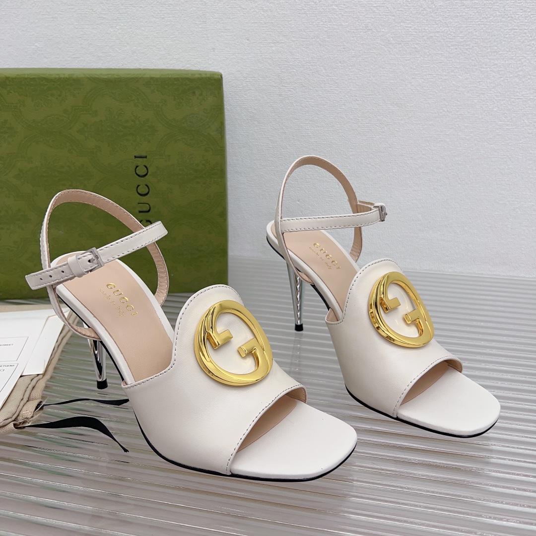 Gucci Blondie Heeled Sandal - FashionPlug