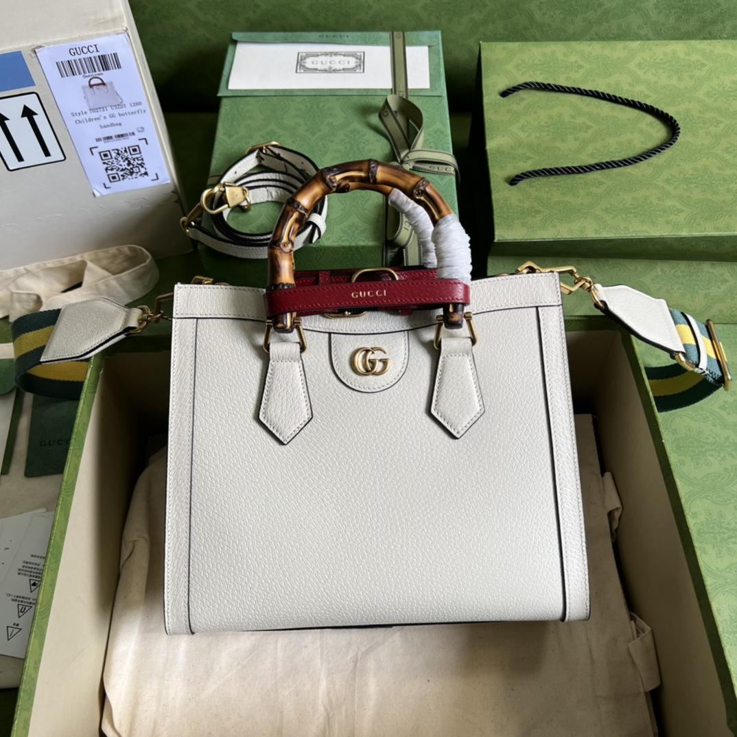 Gucci Diana Small Tote Bag(27-24-11cm) - FashionPlug