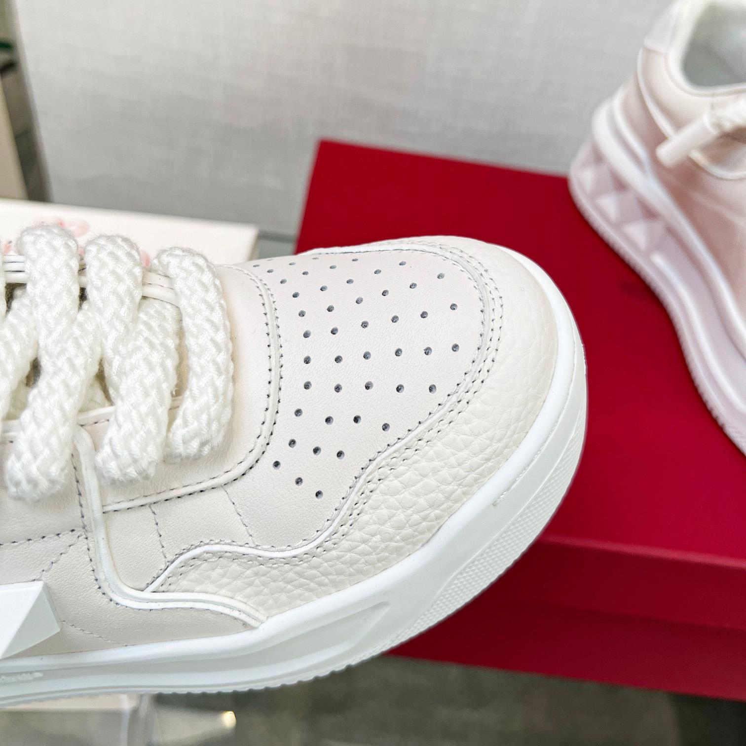 Valenti One Stud XL Nappa Leather Low-Top Sneaker - FashionPlug