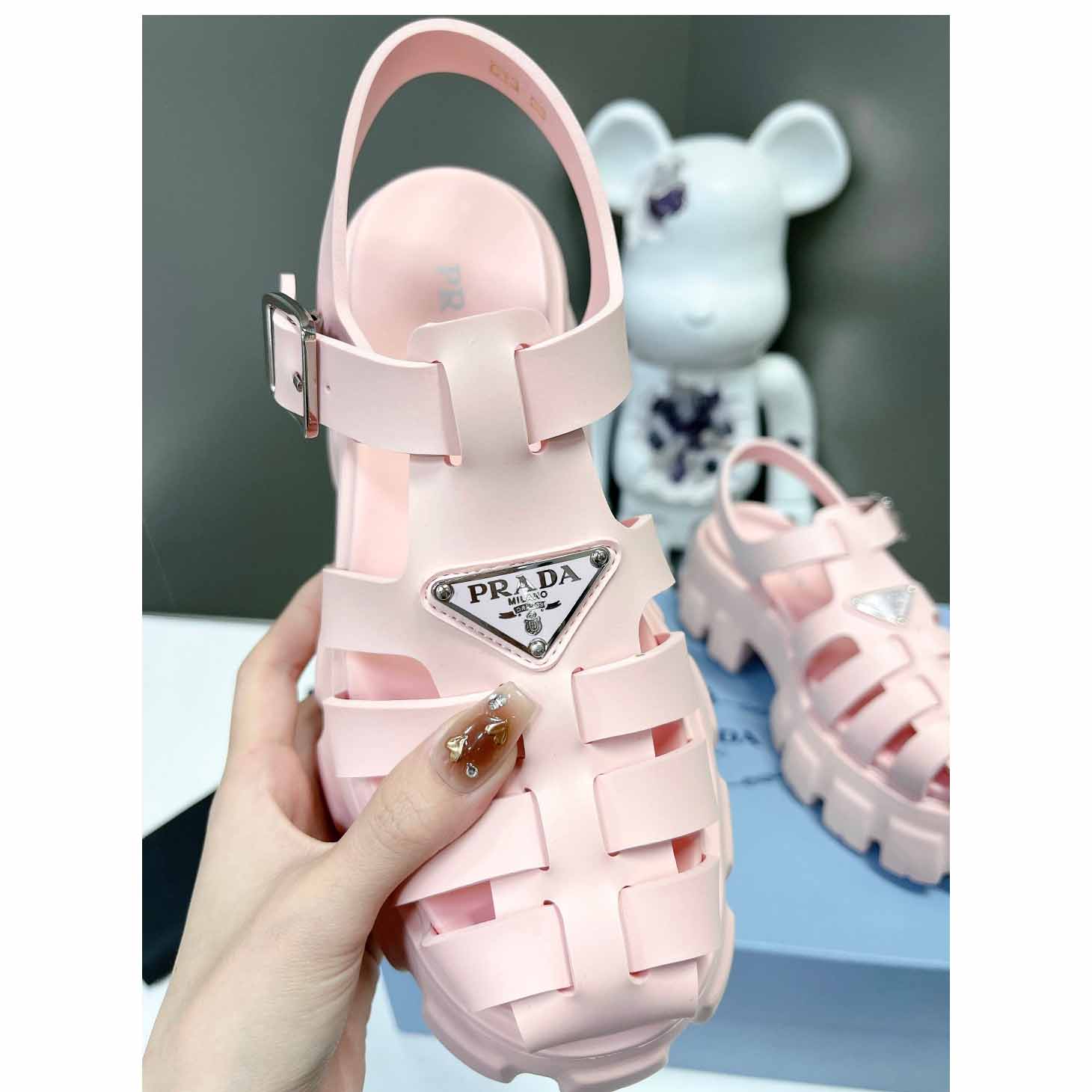 Prada Foam Rubber Sandals - FashionPlug