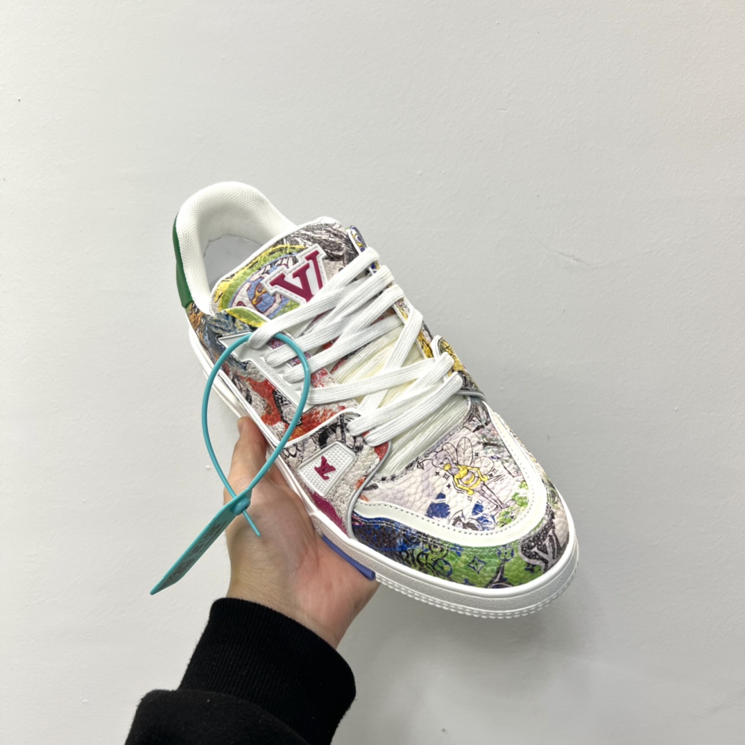 Louis Vuitton LV Trainer Sneaker     - FashionPlug
