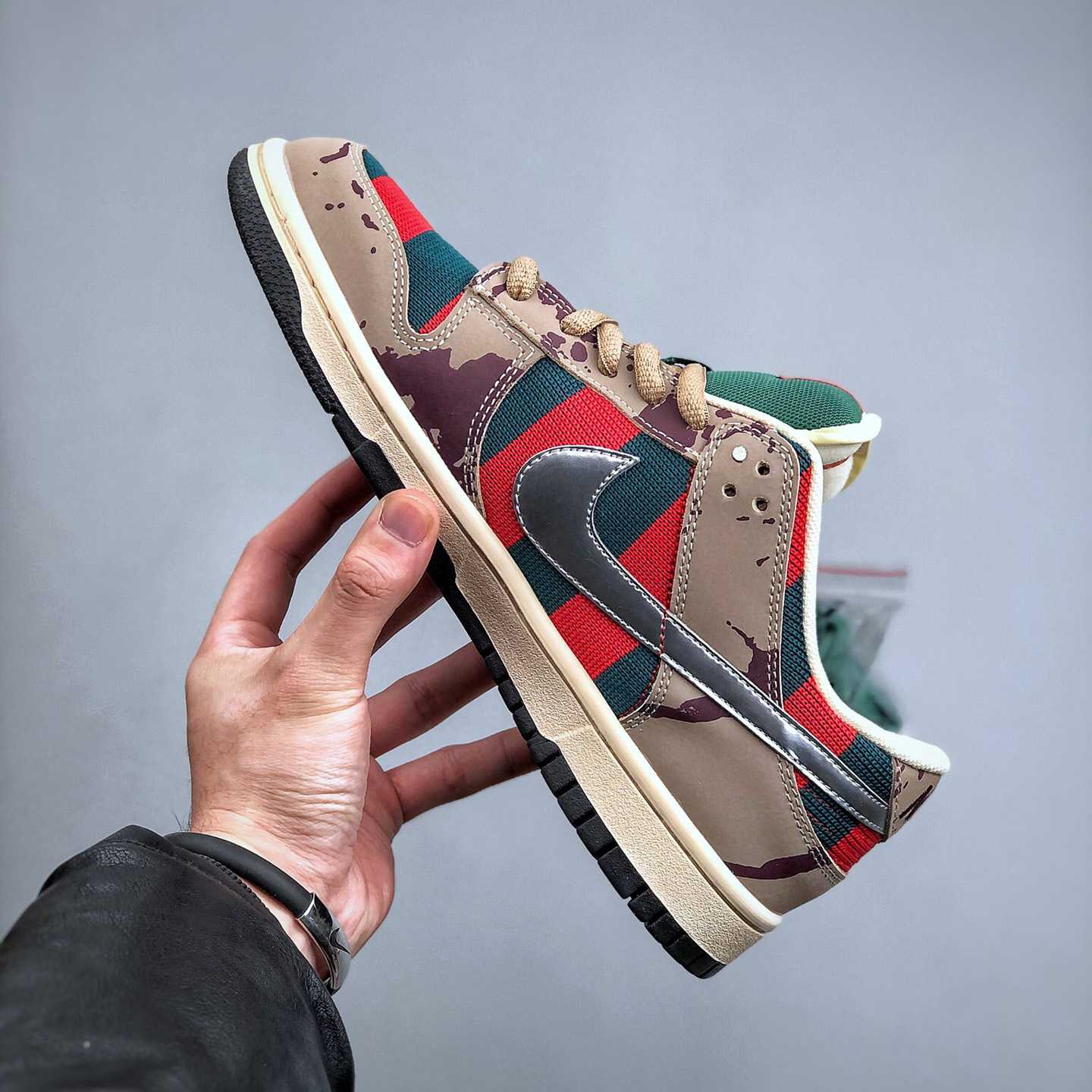 Nike Dunk SB Low Freddy Krueger Sneakers     313170-202 - FashionPlug