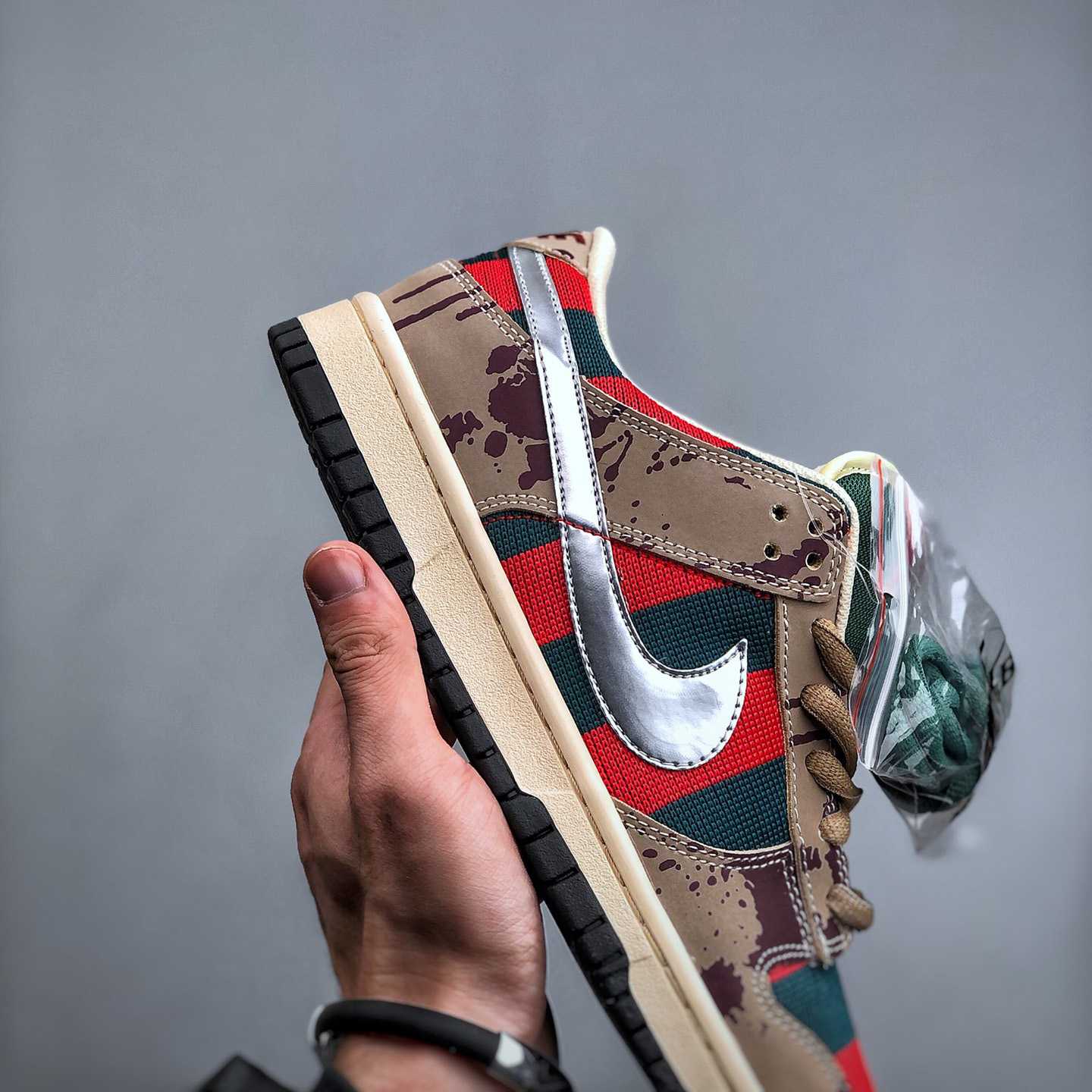 Nike Dunk SB Low Freddy Krueger Sneakers     313170-202 - FashionPlug