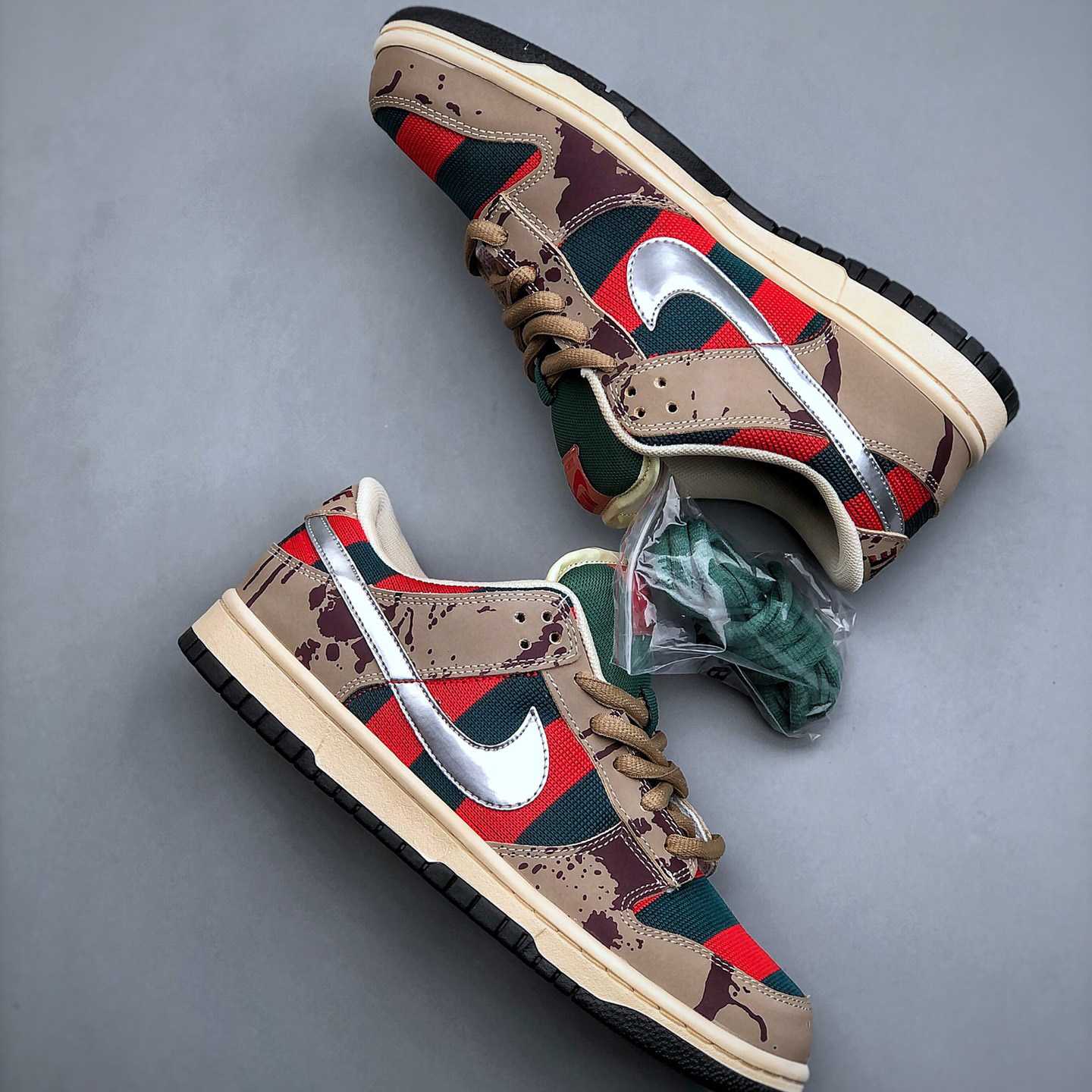 Nike Dunk SB Low Freddy Krueger Sneakers     313170-202 - FashionPlug