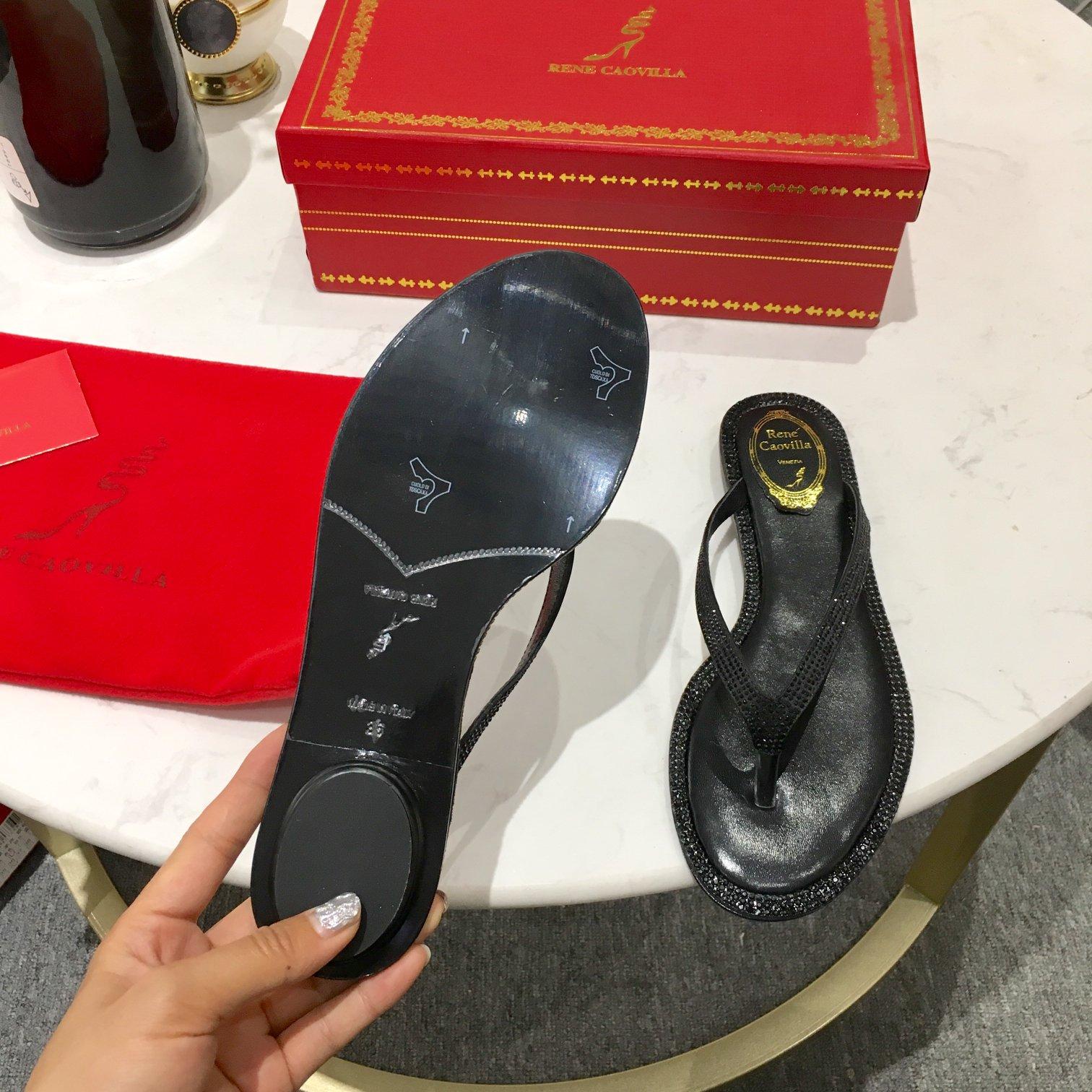 Rene Caovilla Diana Crystal Beige Flip-Flop 10 - FashionPlug