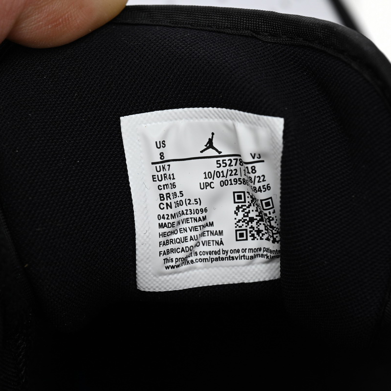 Air Jordan 1 Low Black and White Gray Sneaker    552780-018 - FashionPlug