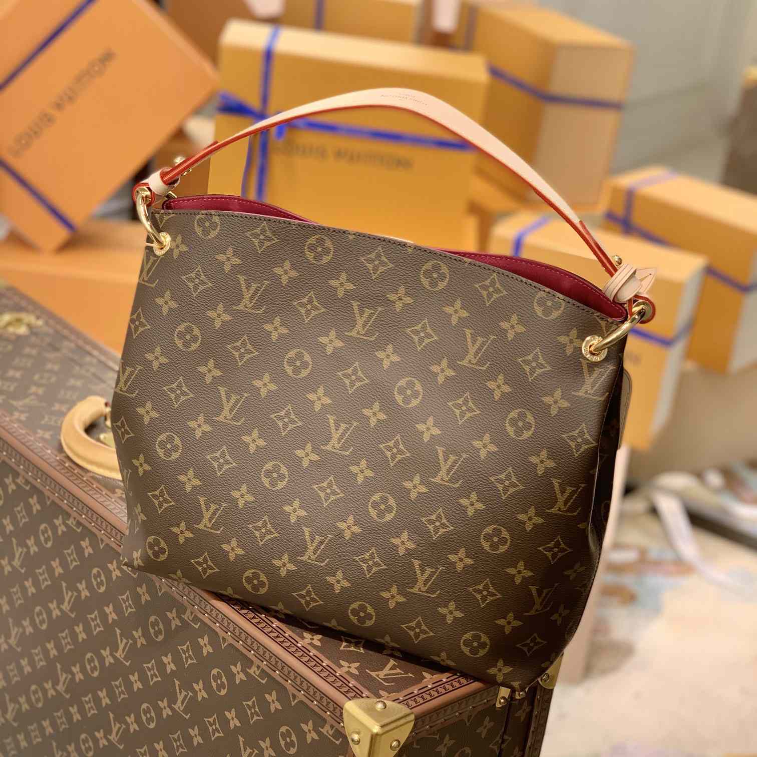 Louis Vuitton Graceful PM(35-30-11cm)  M43700 - FashionPlug