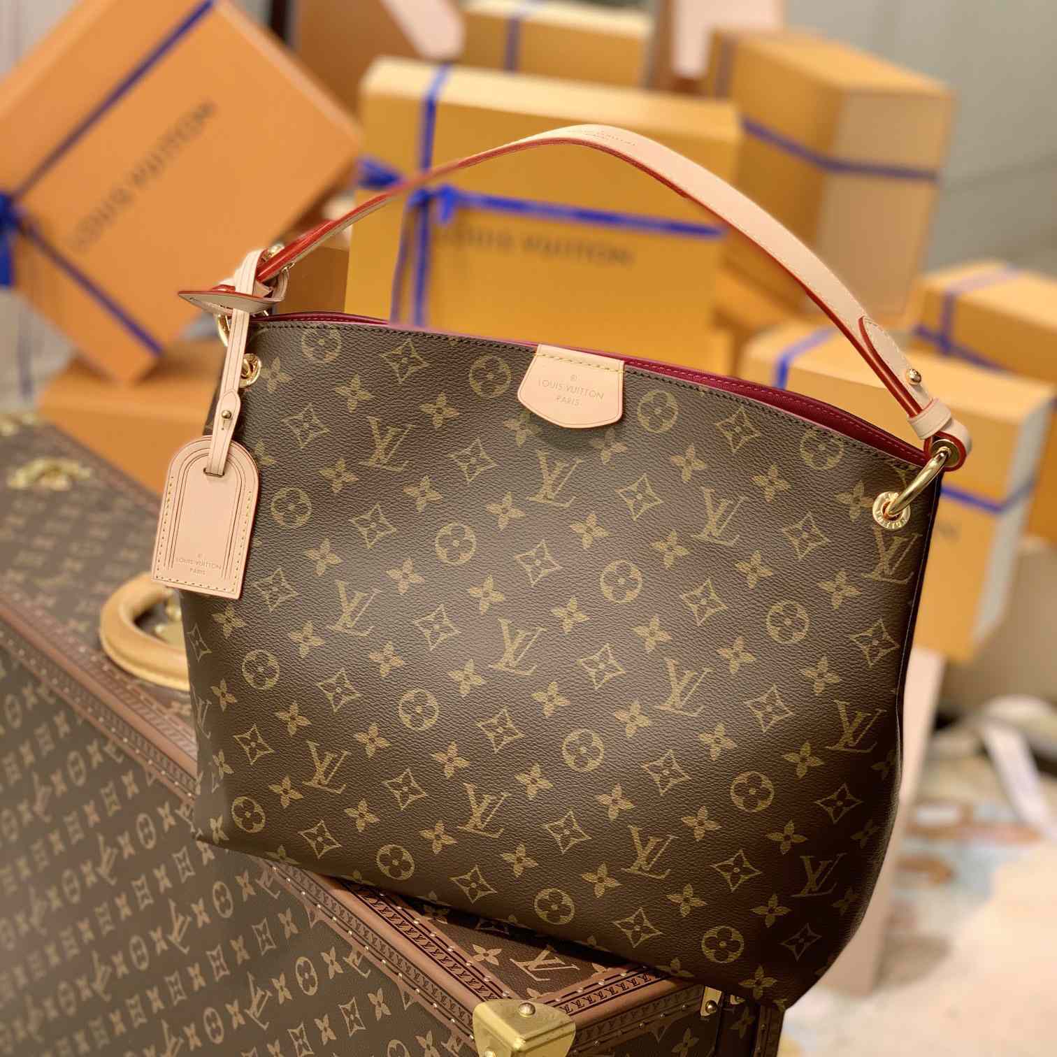 Louis Vuitton Graceful PM(35-30-11cm)  M43700 - FashionPlug