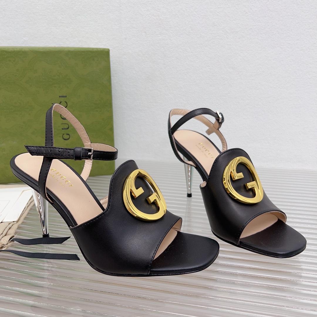 Gucci Blondie Heeled Sandal - FashionPlug