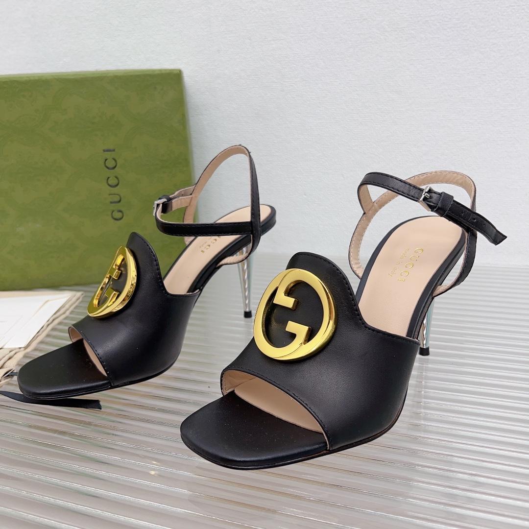 Gucci Blondie Heeled Sandal - FashionPlug