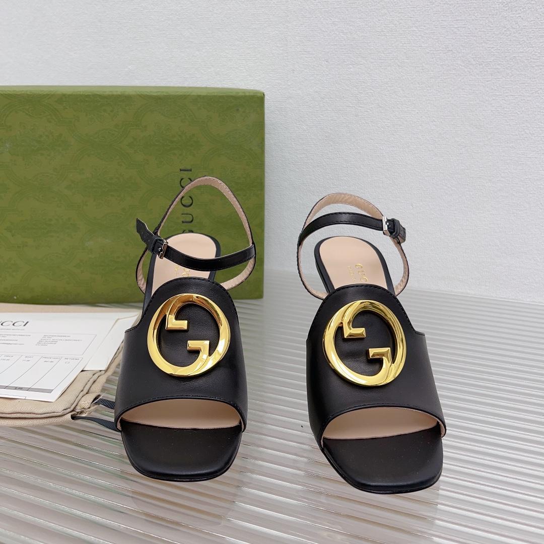 Gucci Blondie Heeled Sandal - FashionPlug
