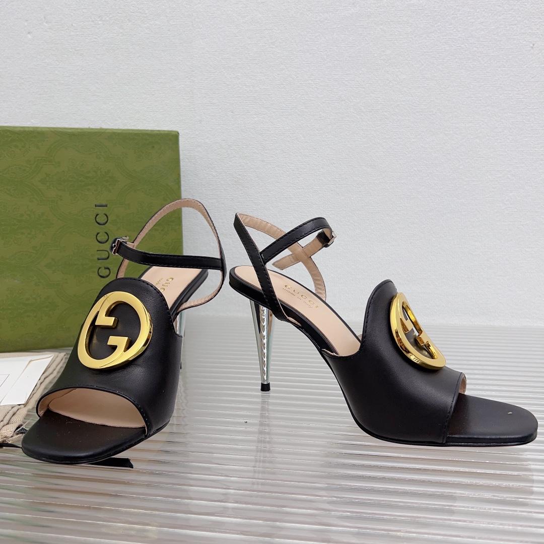 Gucci Blondie Heeled Sandal - FashionPlug