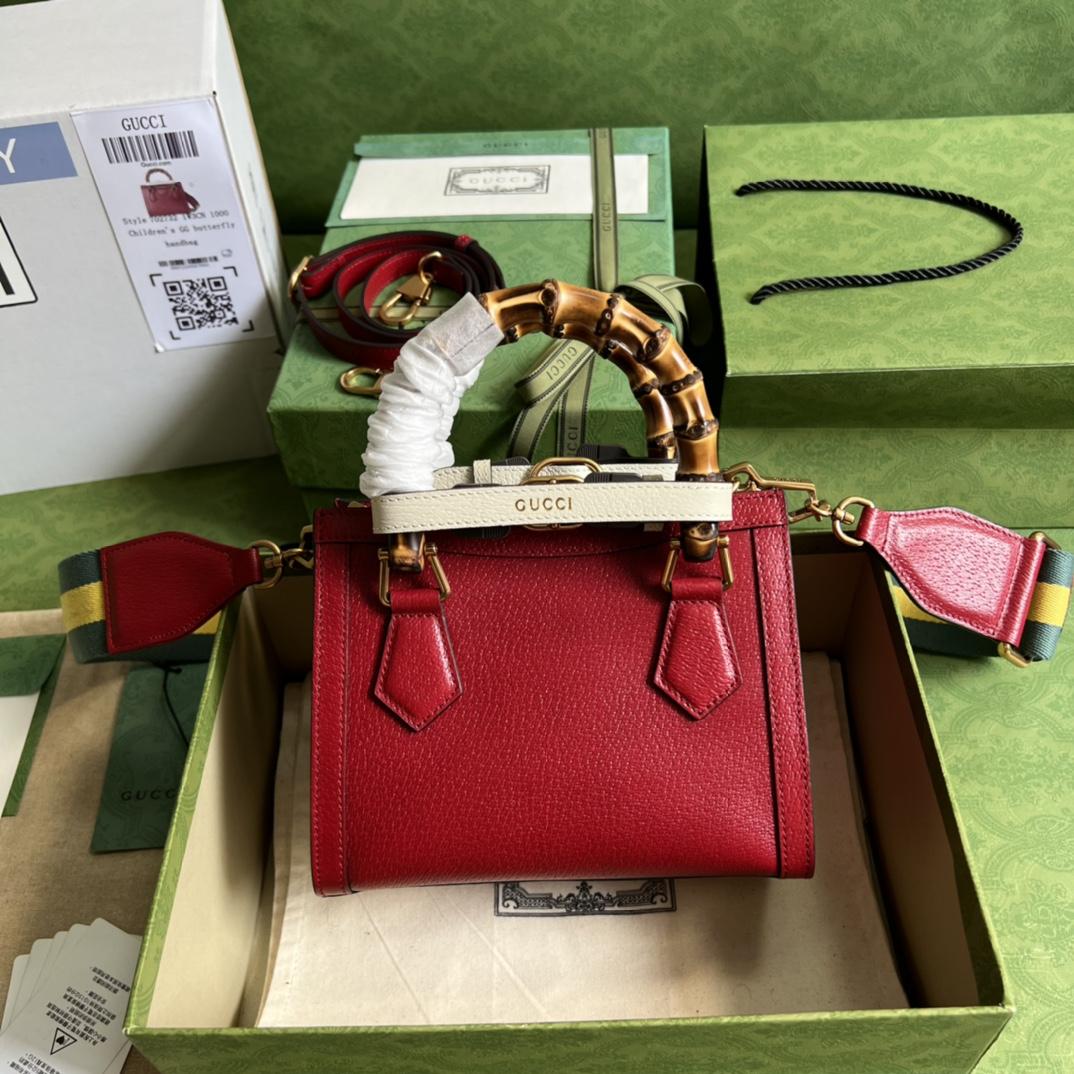 Gucci Diana Mini Tote Bag(20*16*10cm) - FashionPlug