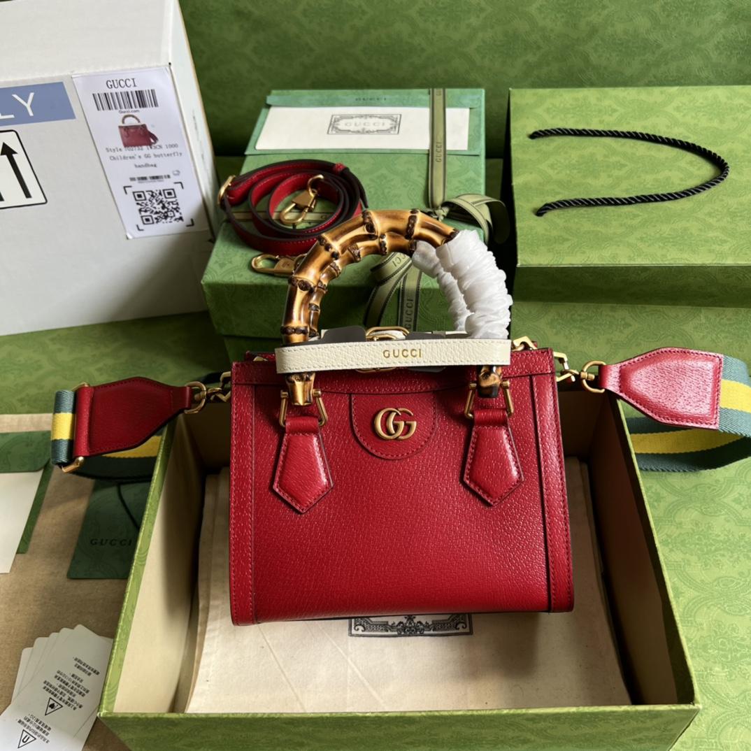 Gucci Diana Mini Tote Bag(20*16*10cm) - FashionPlug