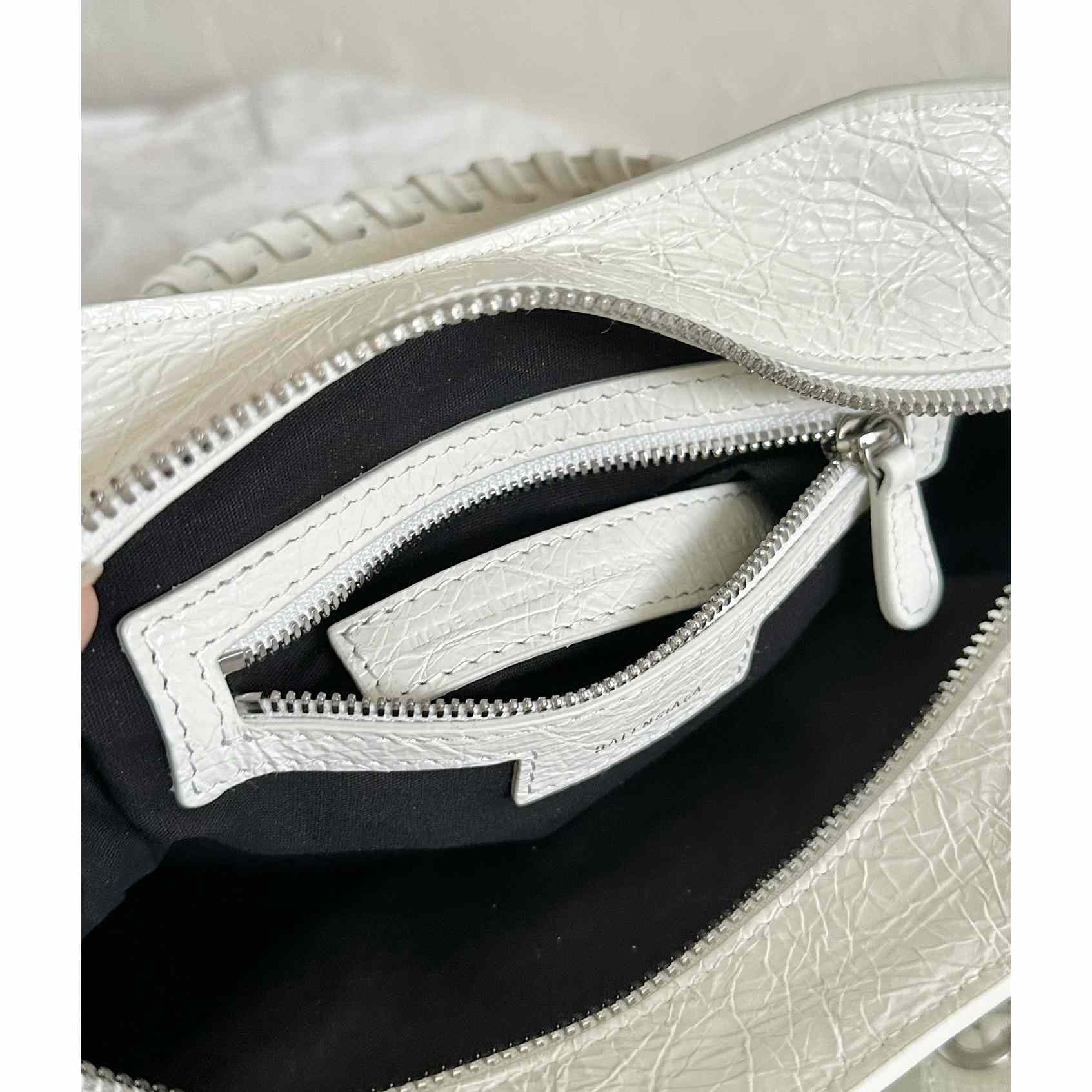 Balenciaga Women's Neo Cagole XS White Cross Body Bag(26×17.8×11.4cm) - FashionPlug