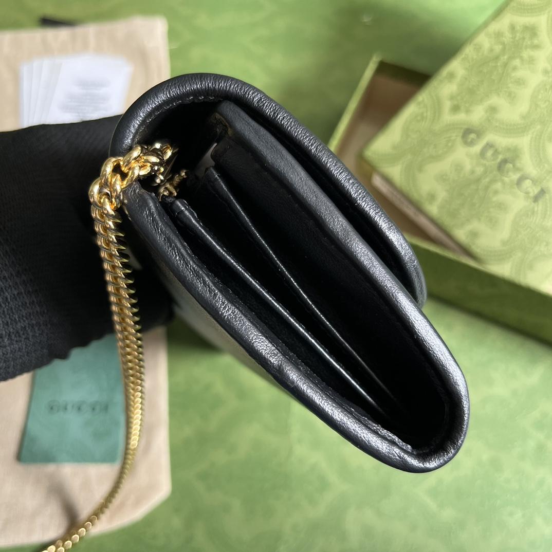 Gucci Blondie Continental Chain Wallet(21x10.5cm) - FashionPlug