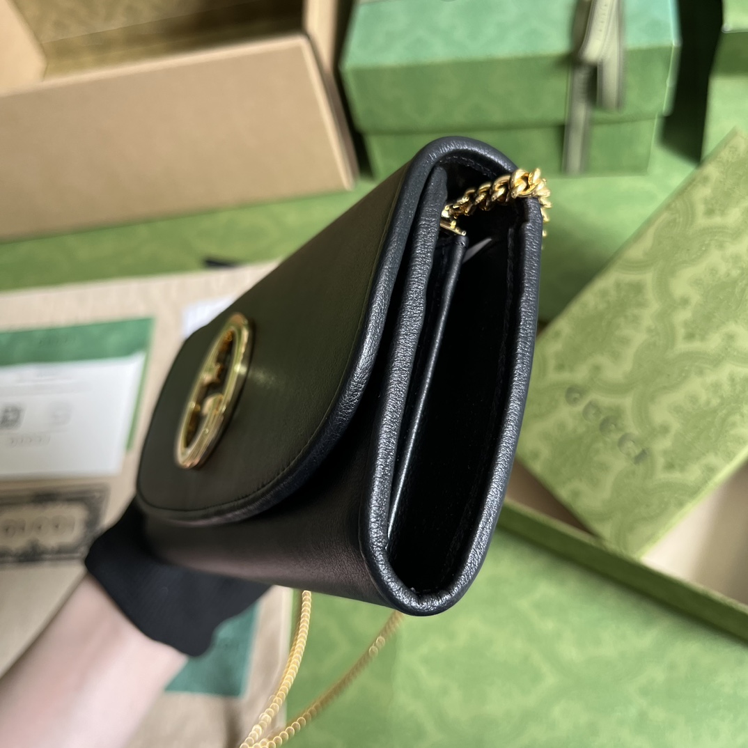 Gucci Blondie Continental Chain Wallet(21x10.5cm) - FashionPlug