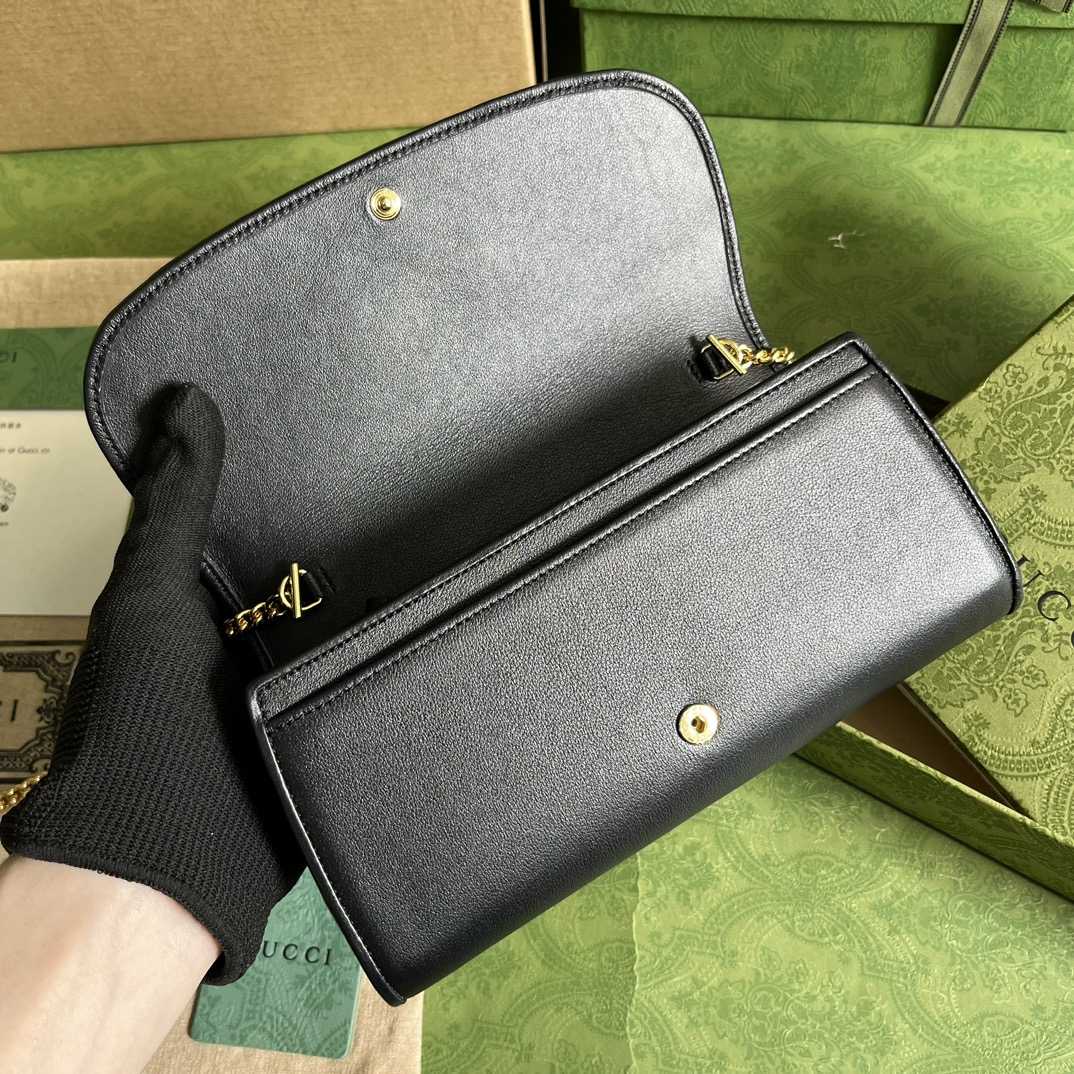 Gucci Blondie Continental Chain Wallet(21x10.5cm) - FashionPlug