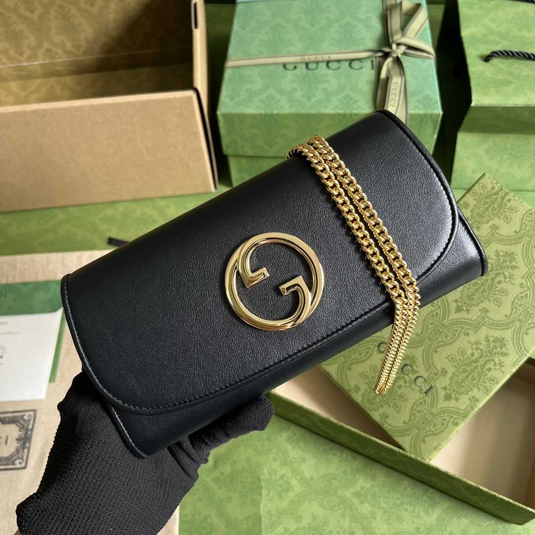 Gucci Blondie Continental Chain Wallet(21x10.5cm) - FashionPlug
