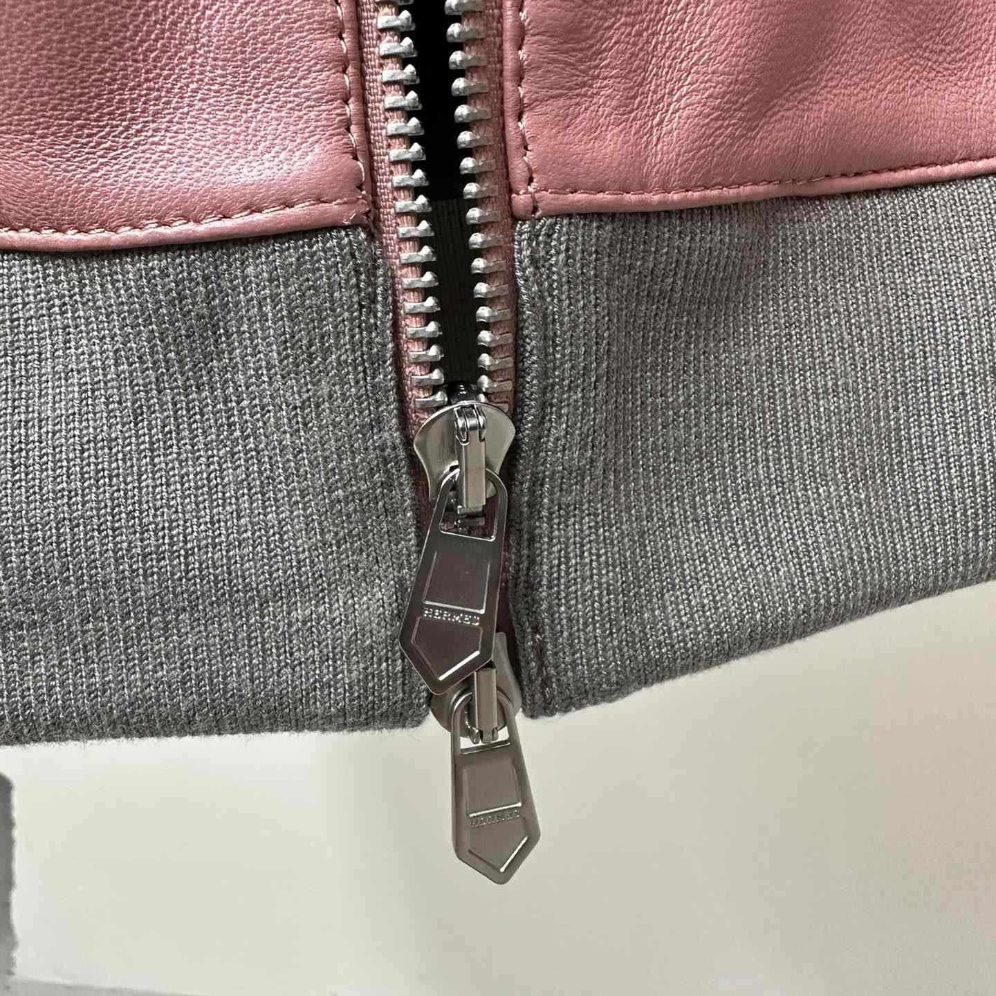 Hermes Jacket In Pink Calfskin - FashionPlug