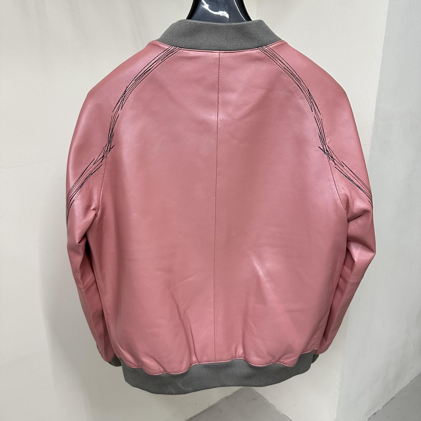 Hermes Jacket In Pink Calfskin - FashionPlug