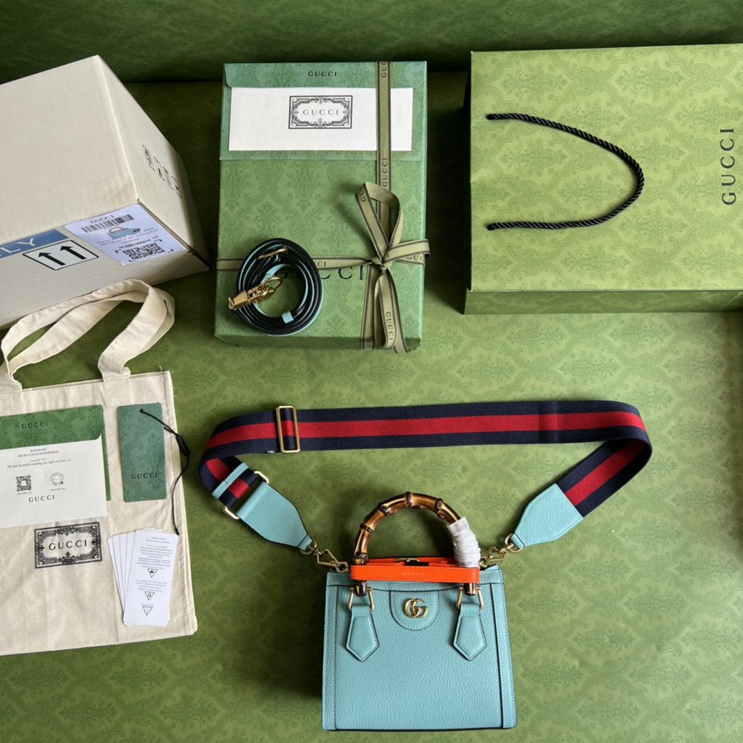 Gucci Diana Mini Tote Bag(20*16*10cm) - FashionPlug
