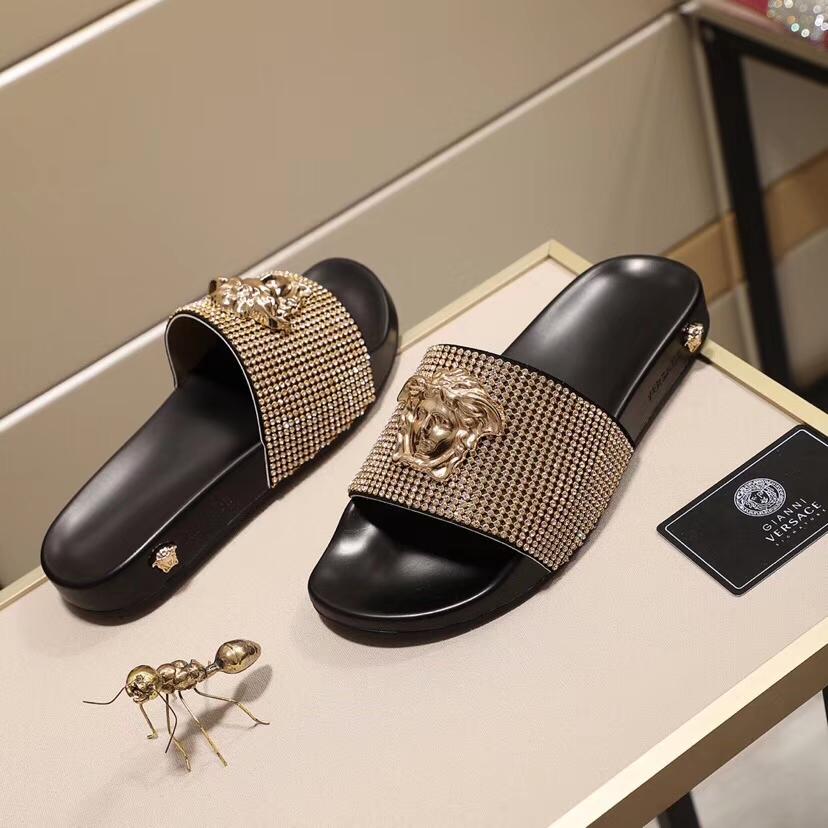 Versace Medusa Sandals  - FashionPlug