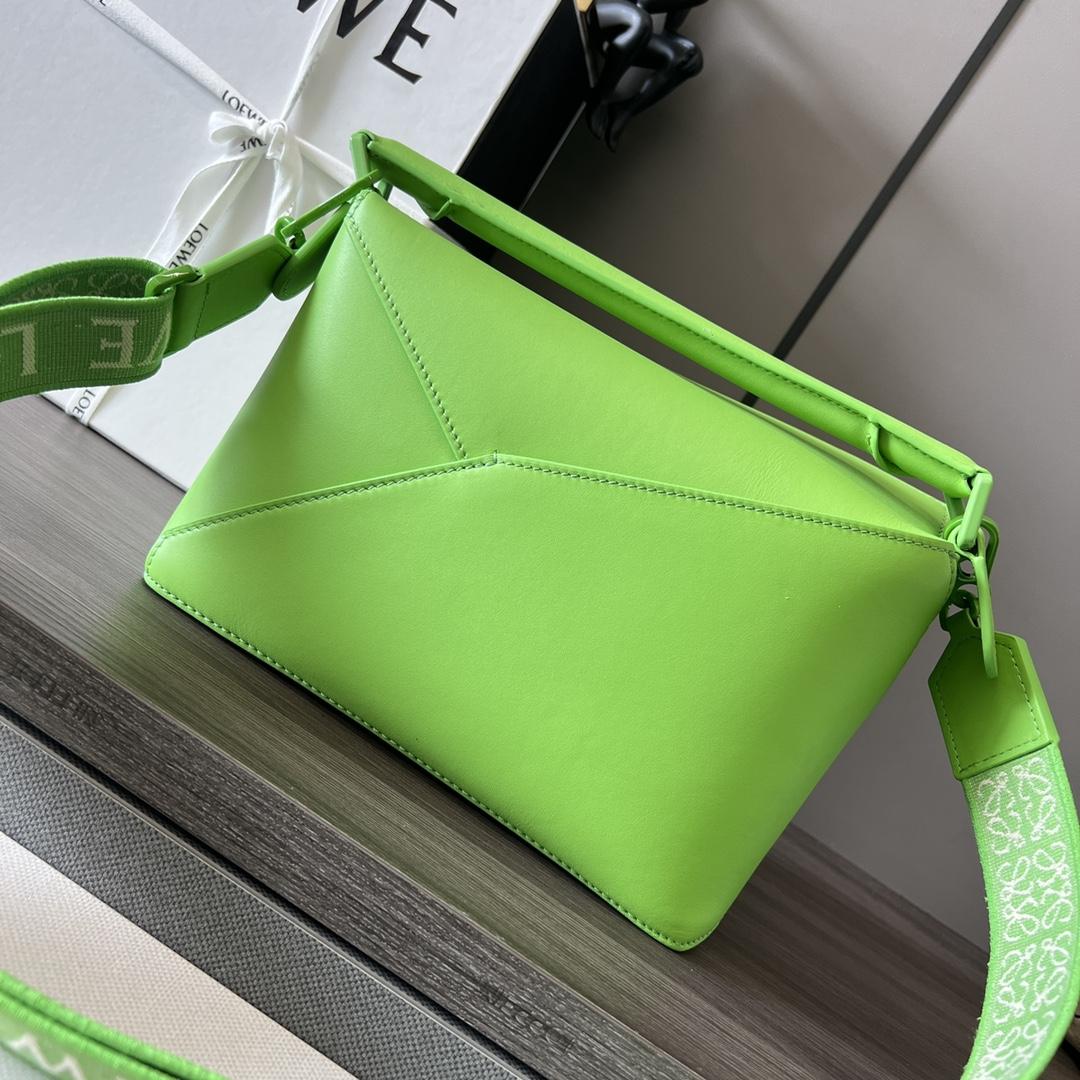Loewe Small Puzzle Edge Bag In Satin Calfskin - FashionPlug