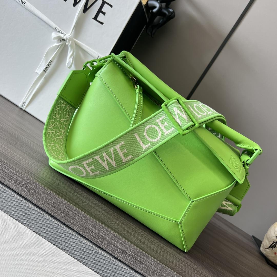 Loewe Small Puzzle Edge Bag In Satin Calfskin - FashionPlug