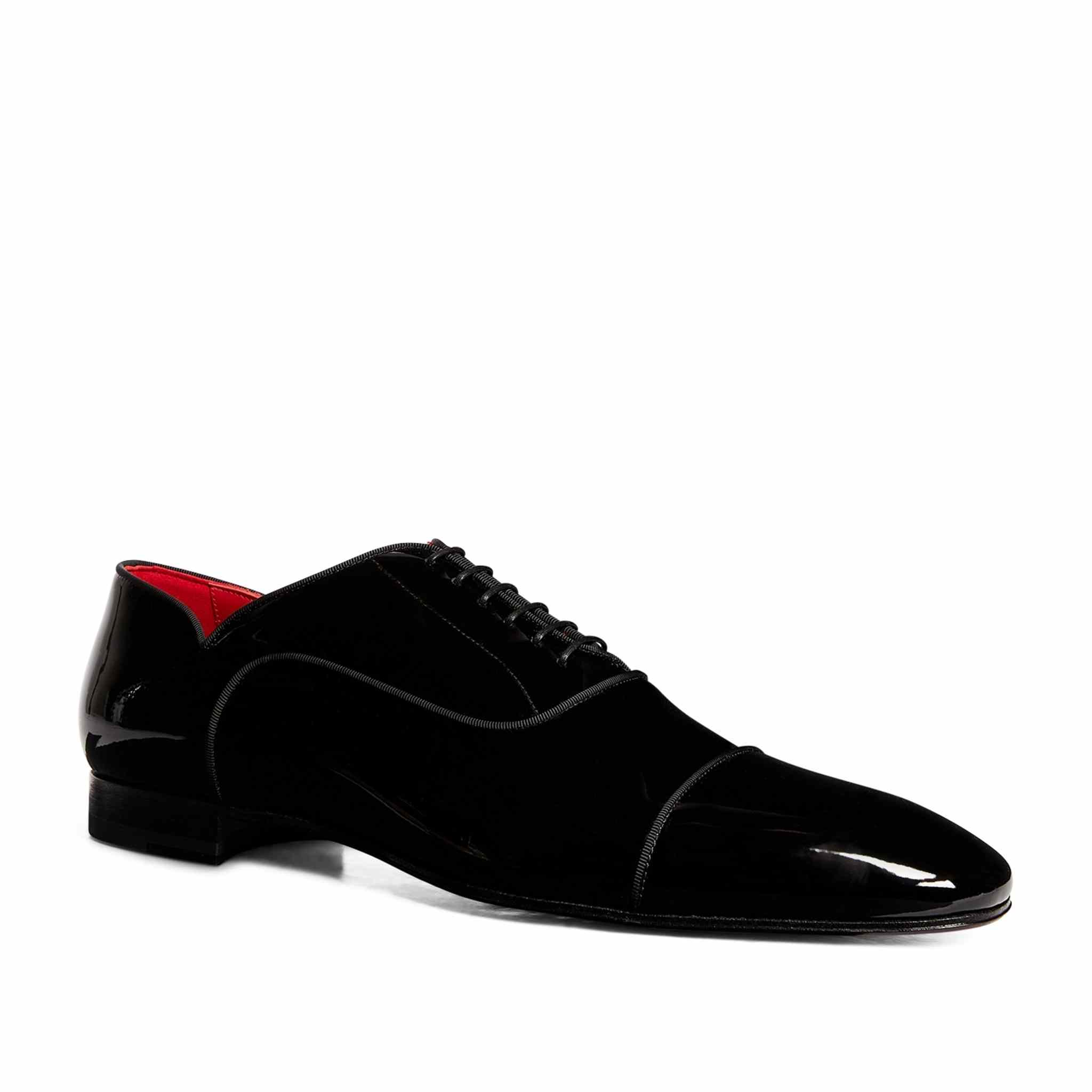 Christian Louboutin Greggy Chick Patent Leather Oxford Shoes - FashionPlug