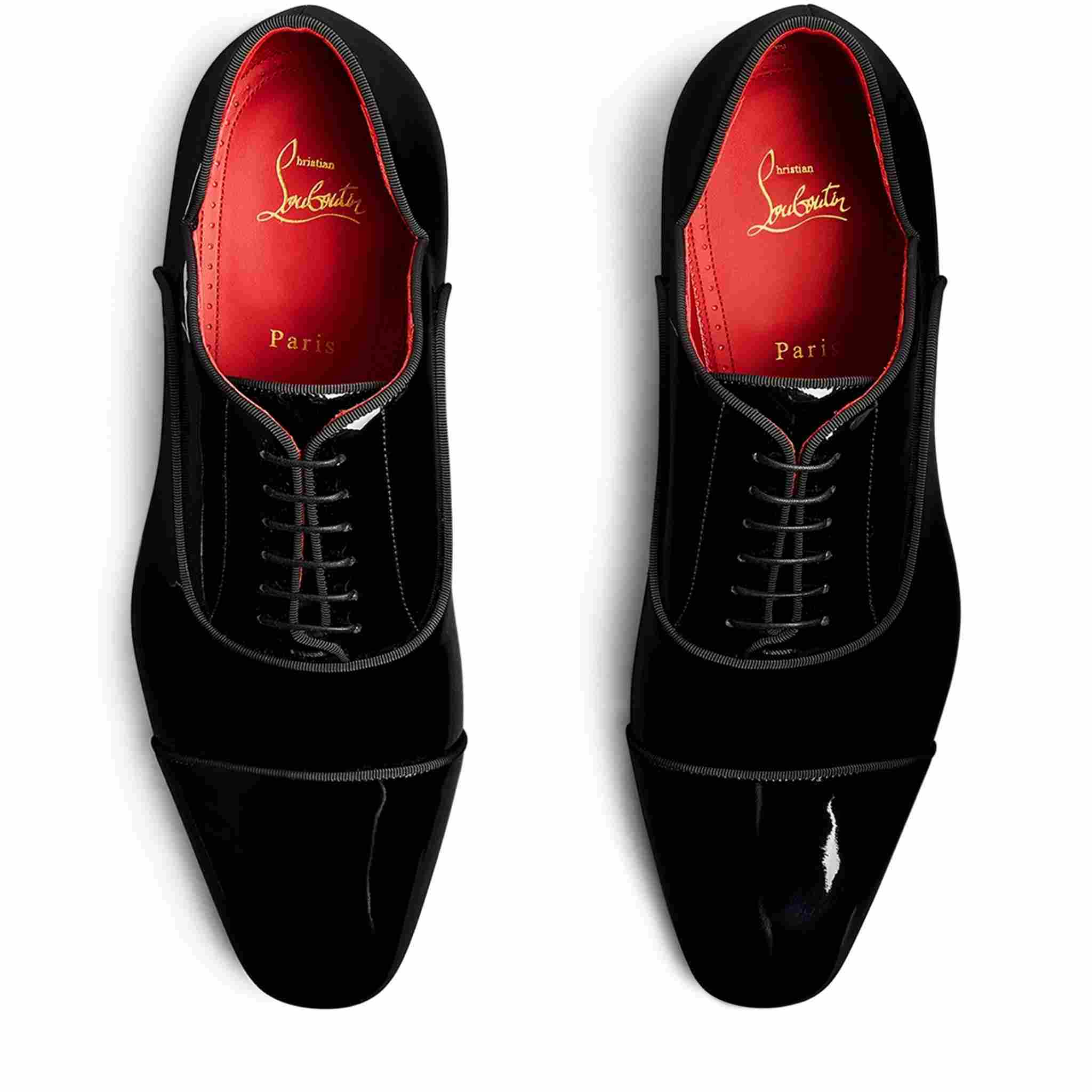 Christian Louboutin Greggy Chick Patent Leather Oxford Shoes - FashionPlug