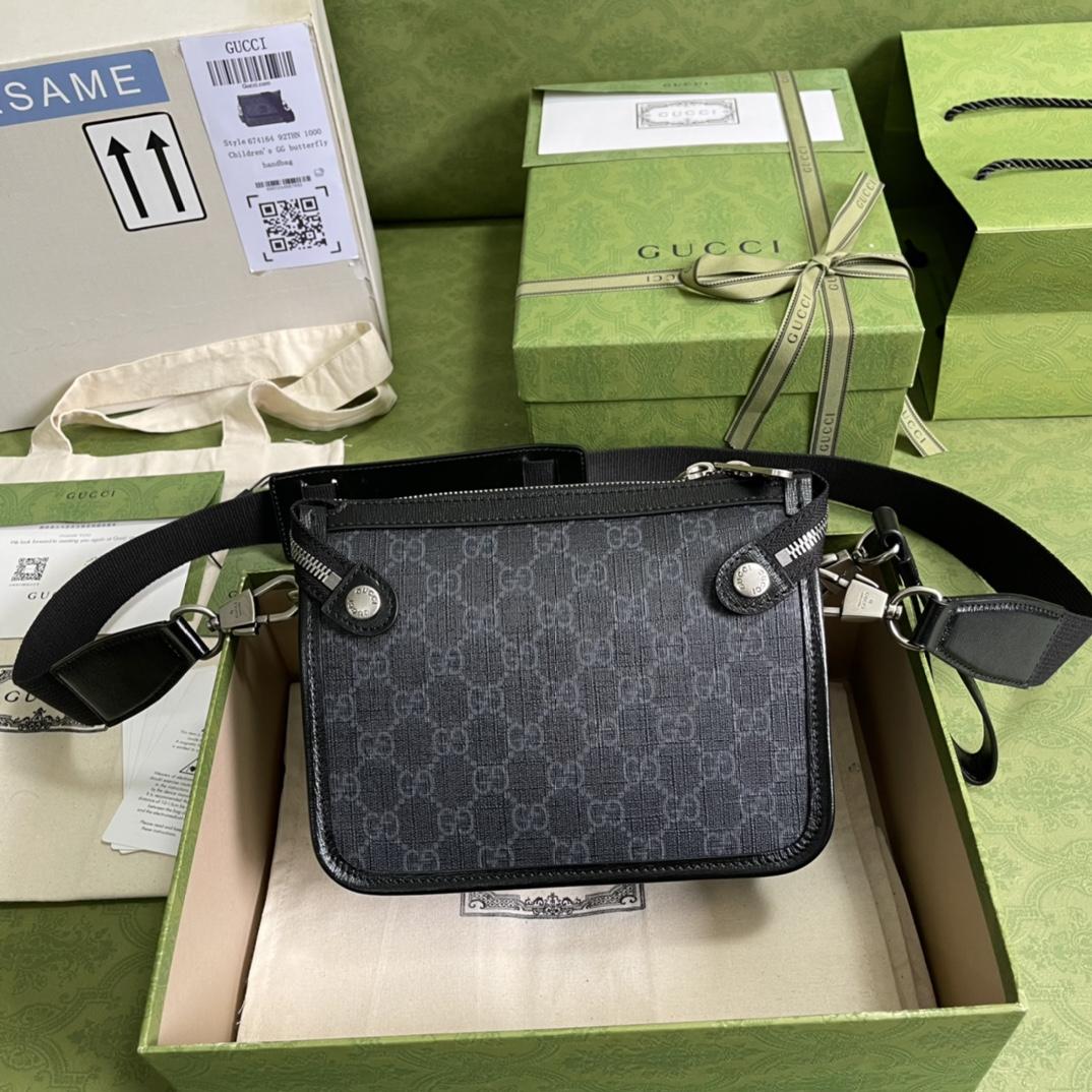 Gucci Messenger Bag With Interlocking G(21*16.5*8cm)    - FashionPlug