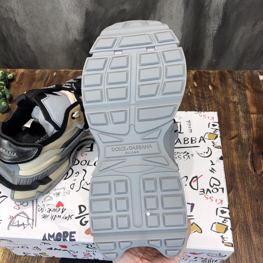 Dolce & Gabbana Mixed-materials Space Sneakers - FashionPlug