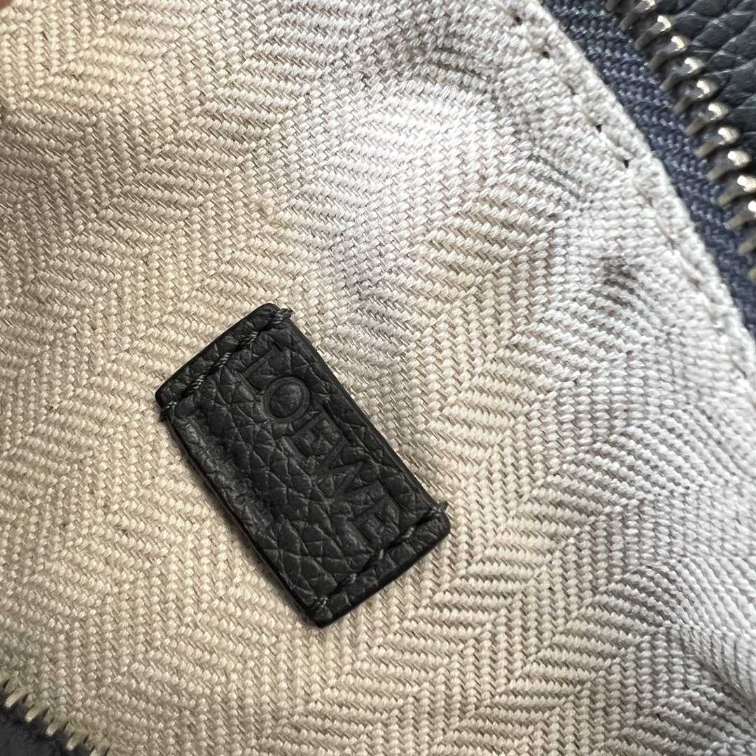 Loewe Small Puzzle Bag In Soft Grained Calfskin Grey Color - FashionPlug