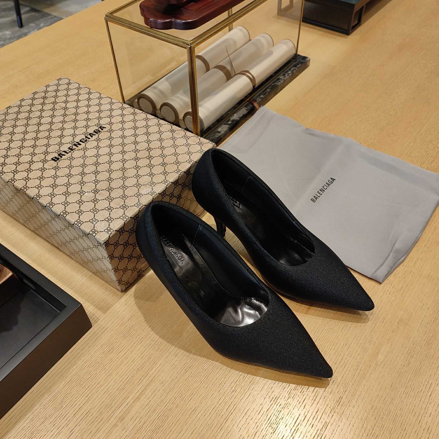 Balenciaga XL Pump 110mm In Black - FashionPlug