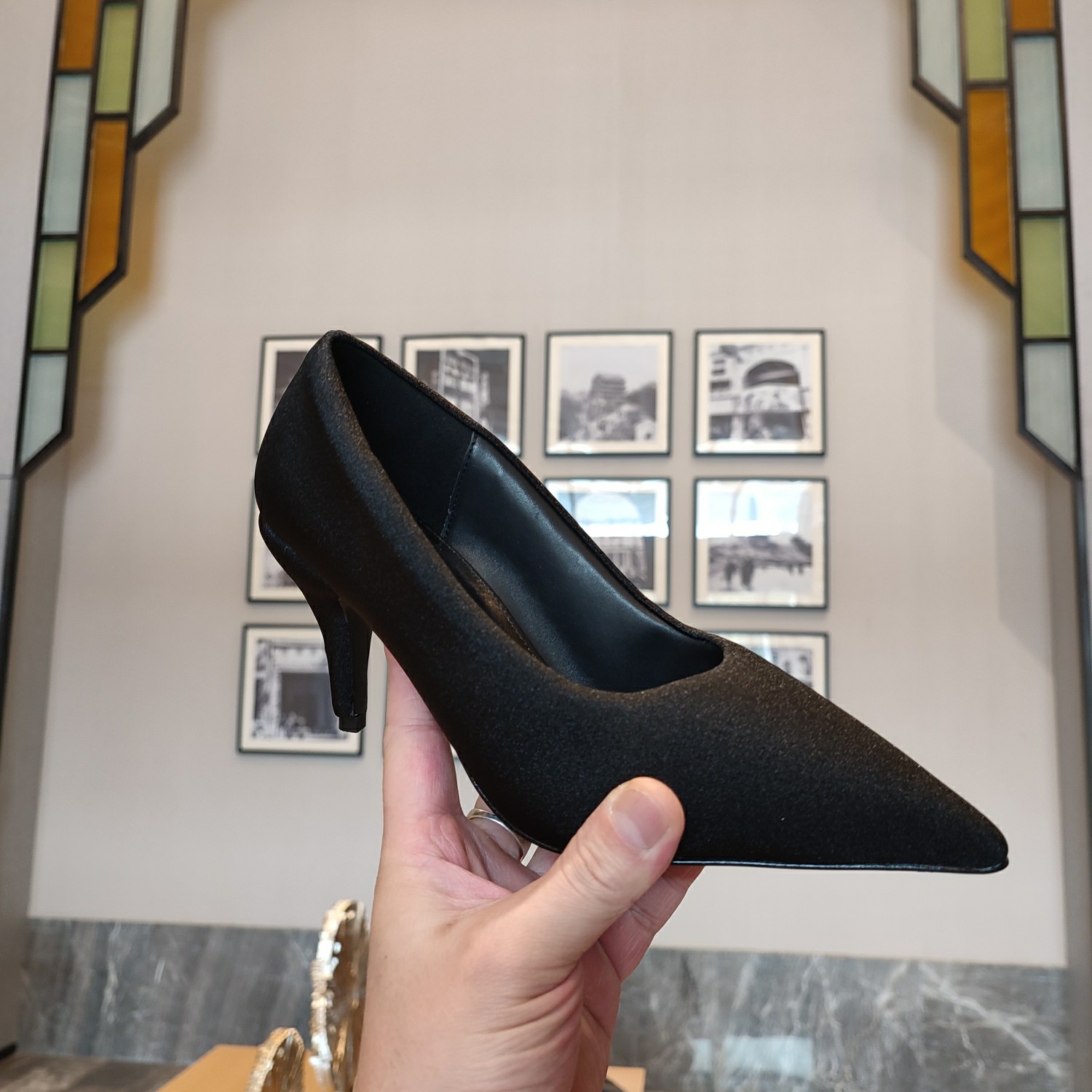 Balenciaga XL Pump 110mm In Black - FashionPlug