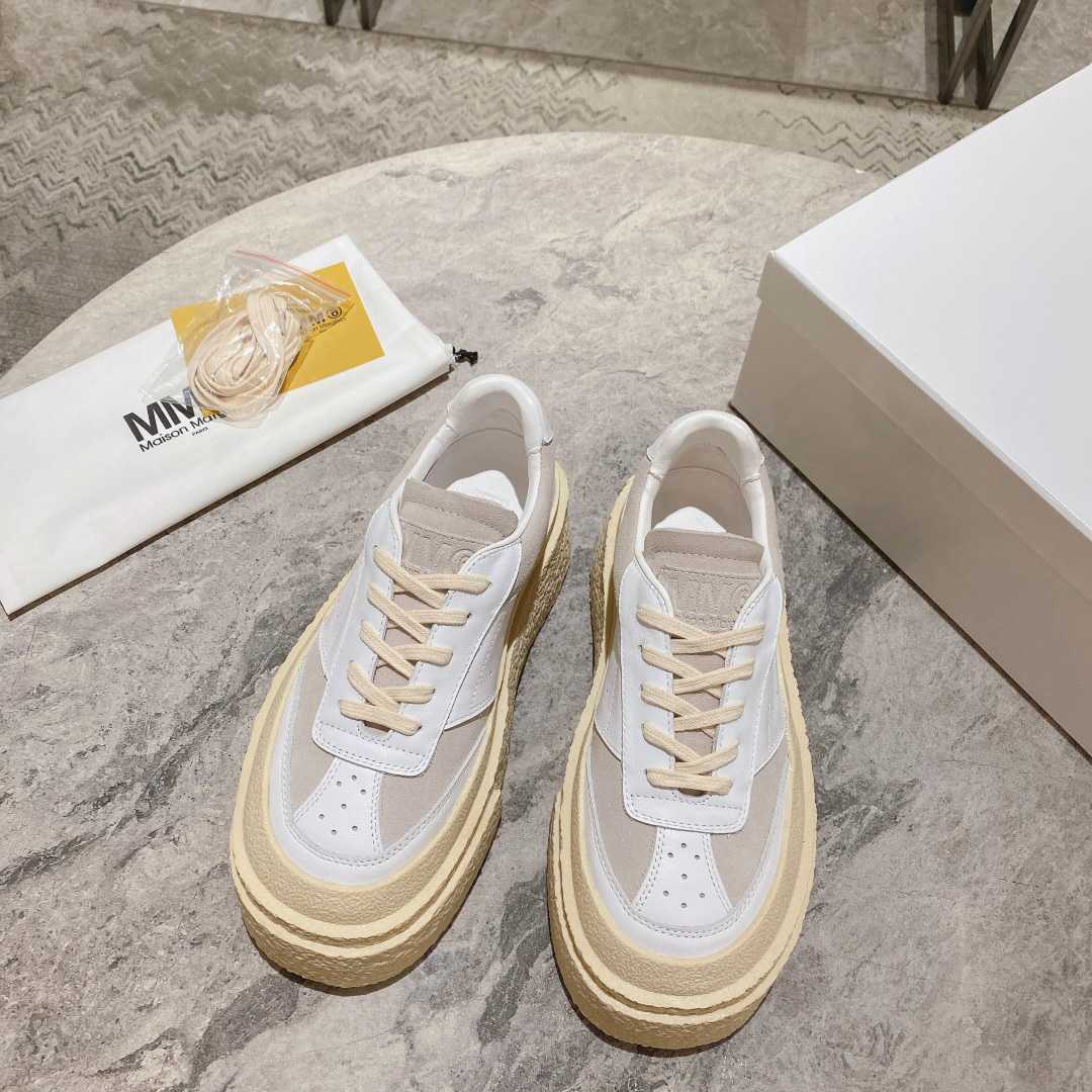 Maison Margiela Panelled Low-Top Sneakers - FashionPlug