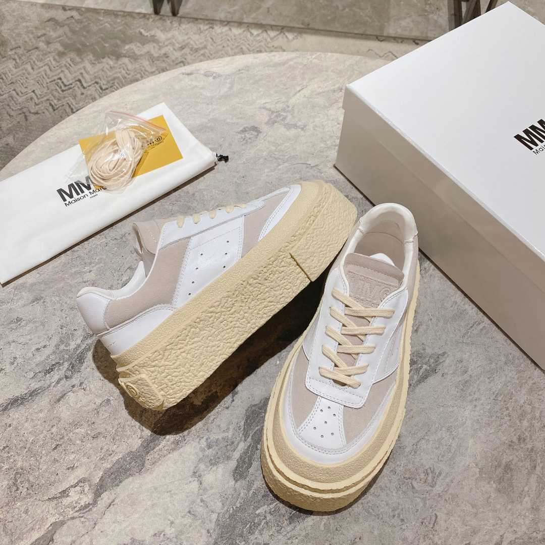 Maison Margiela Panelled Low-Top Sneakers - FashionPlug