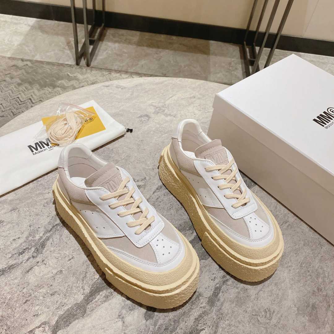 Maison Margiela Panelled Low-Top Sneakers - FashionPlug