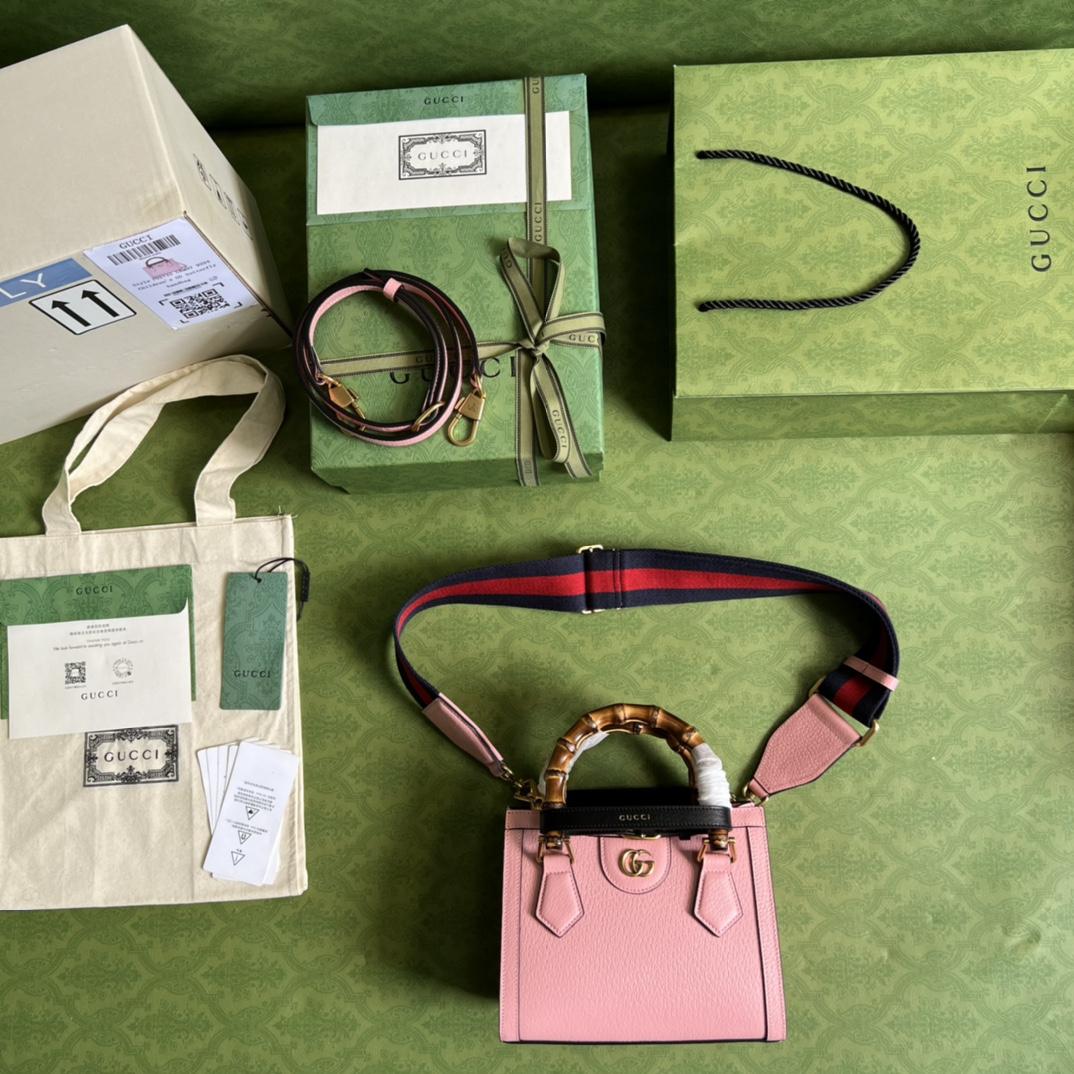 Gucci Diana Mini Tote Bag(20*16*10cm) - FashionPlug