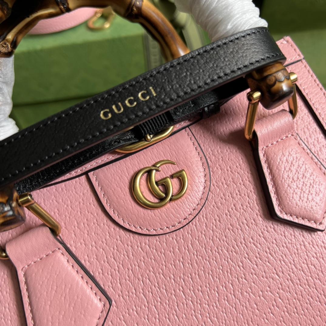 Gucci Diana Mini Tote Bag(20*16*10cm) - FashionPlug